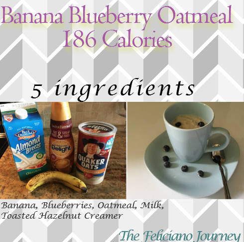 banana blueberry oatmeal