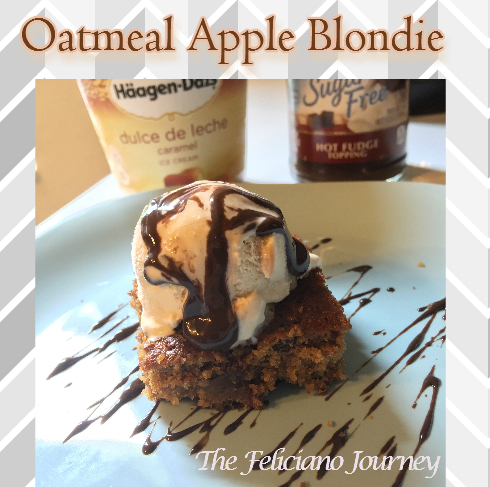 oatmeal apple blondie