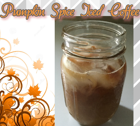 pumpkin spice iced coffee